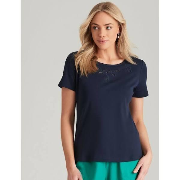 Noni B - Womens Tops - Short Sleeve Rib T-Shirt