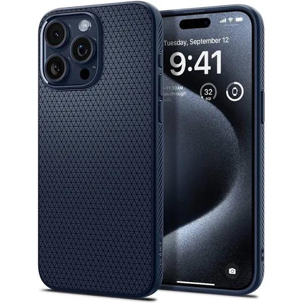 SPIGEN Liquid Air Case for iPhone 15 Pro Max [Colour:Navy Blue]