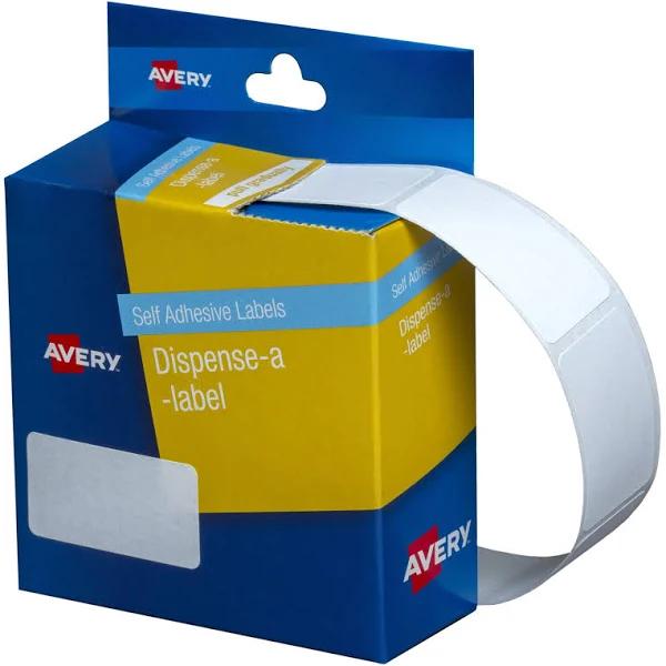 Avery Dispenser Rectangle 19 x 36mm White Roll 450