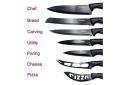 Knife Set with Block and Sharpener (17 Piece)