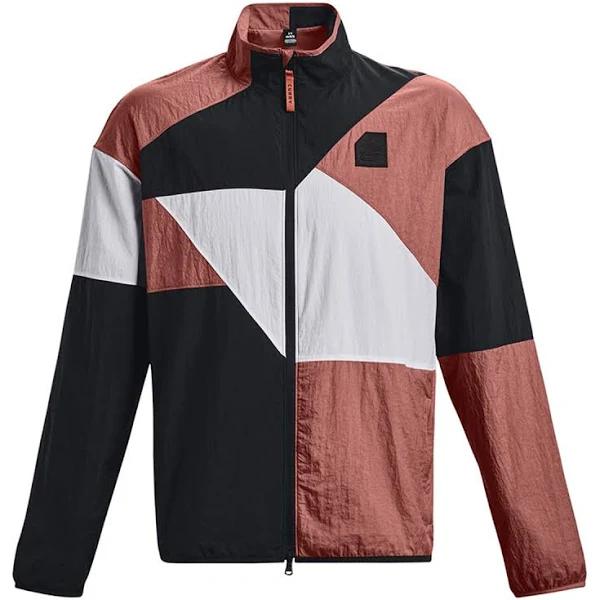 Under Armour Men's Curry Full-Zip Woven Jacket Red SM