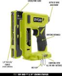 Ryobi 18-Volt One+ Cordless Compression Drive 3/8 in. Crown Stapler (Tool Only) P317