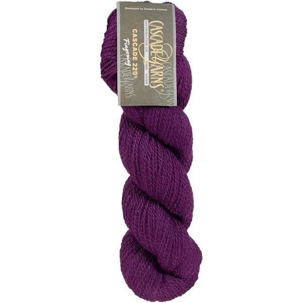 Cascade 220 Fingering - Dark Plum (8885)