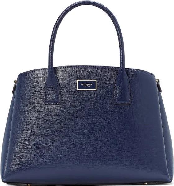 Kate Spade New York Serena Saffiano Leather Satchel - Parisian Navy