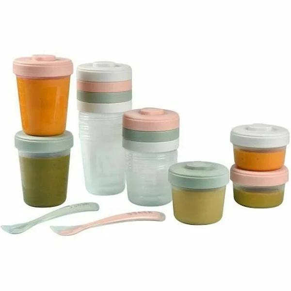 Beaba Stackable Food Jars Meal Set- Eucalyptus