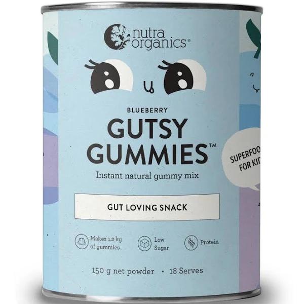 Nutra Organics Gutsy Gummies 150 G / Blueberry