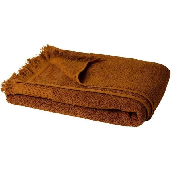 MyHouse Maya Textured Face Washer Rust Size 33x33cm