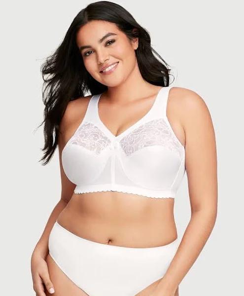 Glamorise Magiclift Original Wire-Free Support Bra - White - 14C White