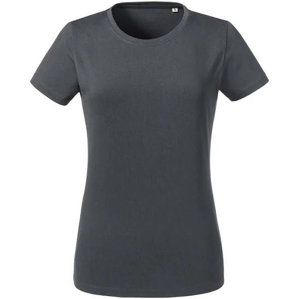 Russell Womens/Ladies Heavyweight Short-sleeved T-Shirt Aluminium Grey XXL