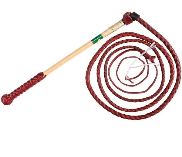 Nemeth Redhide Stockwhip - 4 Plait, 8' x 4 Plait