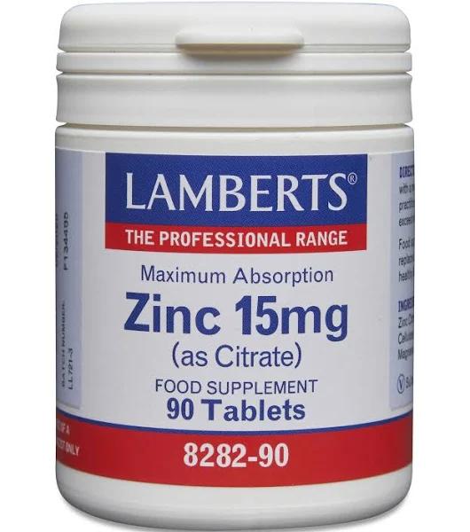 Lamberts Zinc 90 Tablets 15 MG