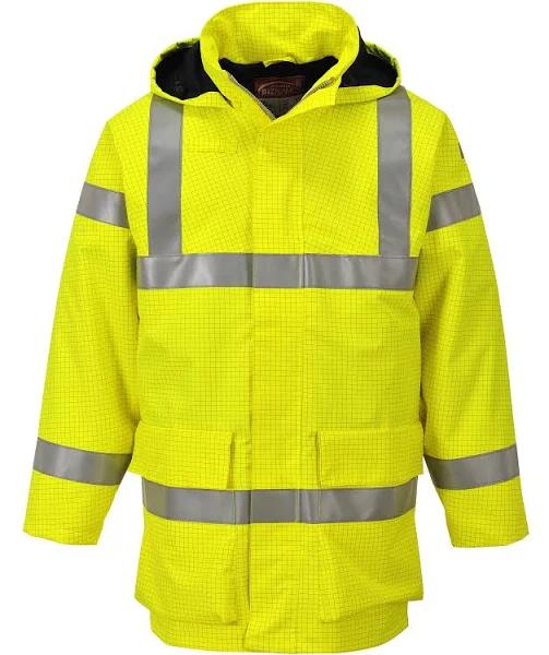 Portwest S774 Bizflame Rain Hi-Vis Multi Lite Jacket Yellow