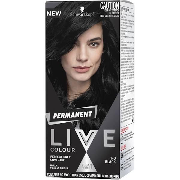 Schwarzkopf Live Colour Permanent 1.0 Black