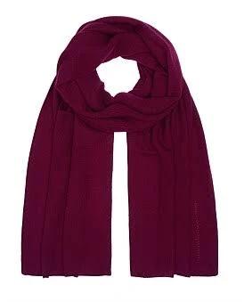 David Jones Mani Kaaga Moni 100% Cashmere 'Boston' Solid Scarf in Shiraz