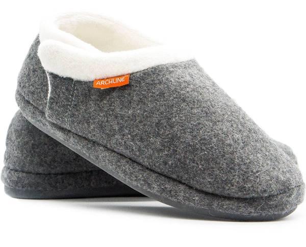 Archline Orthotic Slippers Closed Arch - EUR 45 Grey Marle