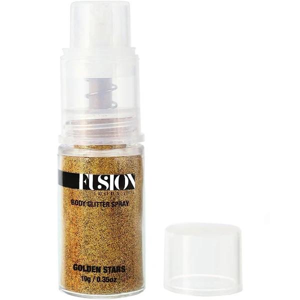 Glitter Pump Spray | Golden Stars - Holographic Gold | Fusion Body Art