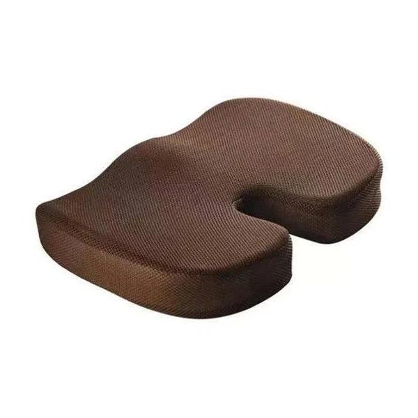 Orthopaedic Memory Foam Seat Cushion Support Back Pain Chair Pillow Car Coccyx, Coffee