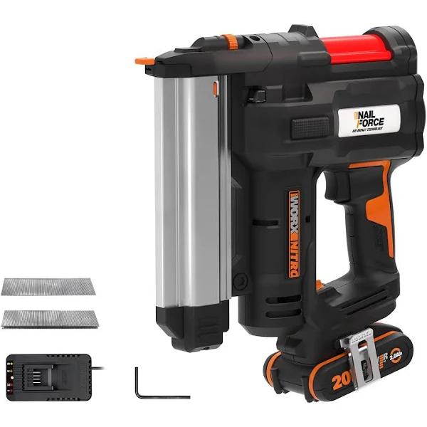 Worx Nitro 20V Cordless Stapler & Nailer Kit with POWERSHARE Battery & Charger - WX840 - Earn Everyday Rewards, AfterPay Available