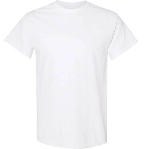 Gildan Mens Heavy Cotton Short Sleeve T-Shirt White 3XL