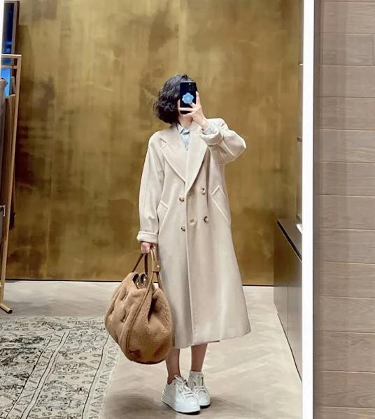 Max Mara 101801 Icon Coat 1018013906032 - Madame, Beige, 12