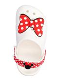 Crocs Toddler Disney Minnie Mouse Classic Clog; White / Red, C9