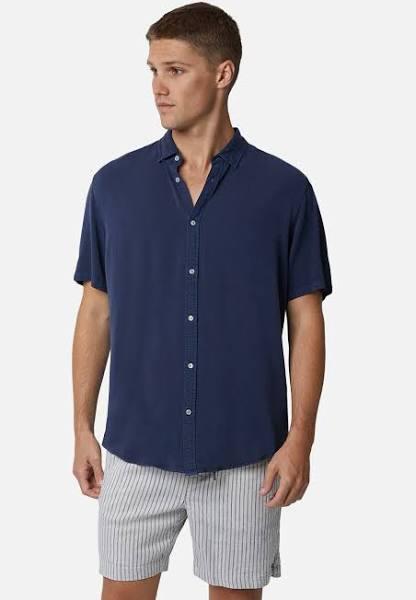 The Monello S/S Shirt - OD Navy, XL - Industrie Clothing | Men's Fashion Online