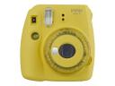 FUJIFILM INSTAX Mini 9 Instant Film Camera Yellow with Clear Accents, Analog Cameras, AA