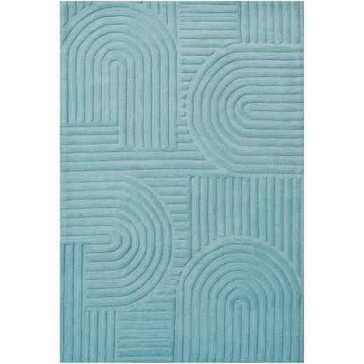 Contemporary Handmade Wool Rug - Unity 6230 - Cashmere Blue - 190x280cm