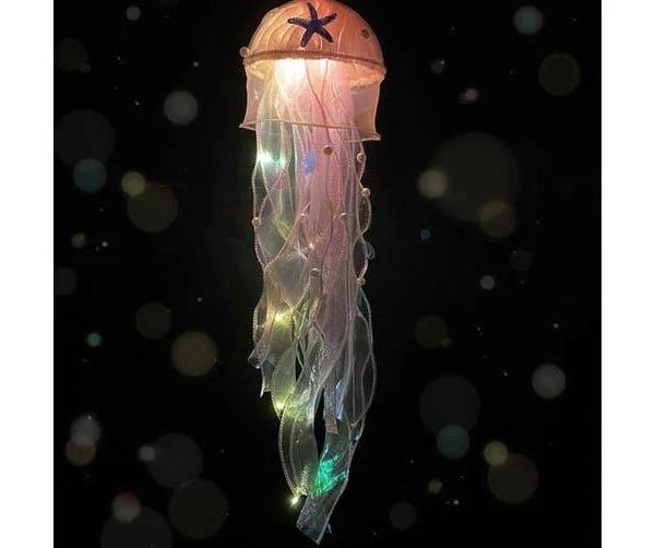 Jellyfish Lamp Led Lantern Decorations For Ocean Theme Décor Pink Hanging Jelly Fish Light