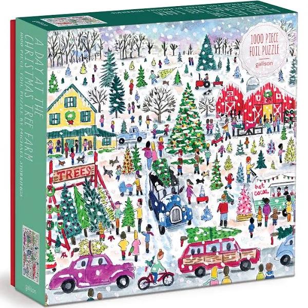 Michael Storrings Christmas Tree Farm 1000 Piece Foil Puzzle