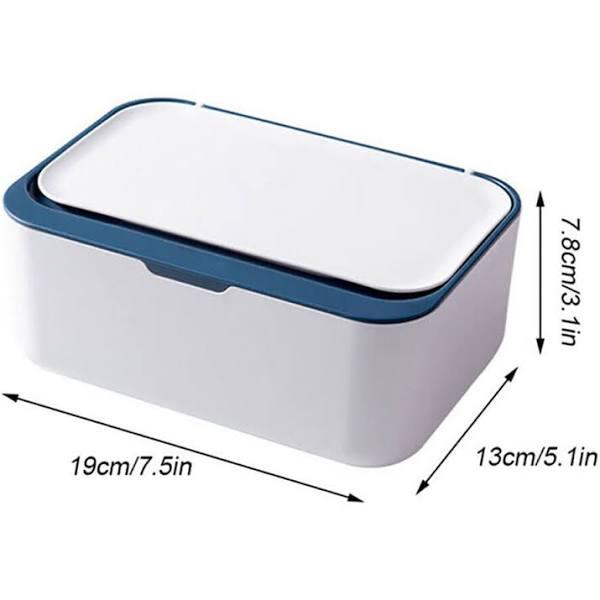 Tissue Box Wet Wipes Dispenser Paper Storage Case with Lid Dustproof Home Office