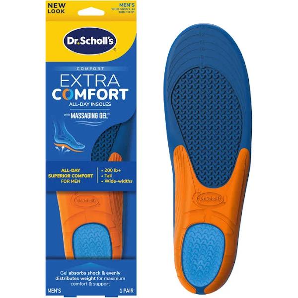 Dr. Scholl’s Extra Support Insoles Superior Shock Absorption and Reinforced Arch Support For Big & Tall Men To Reduce Muscle Fatigue So You Can