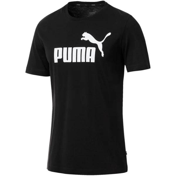 Puma Mens Essential Logo Tee, 2XL / Black