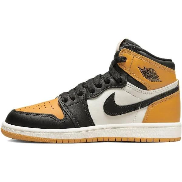 Air Jordan 1 Retro High OG PS 'Yellow Toe' Sneakers | Kid's Size 10.5