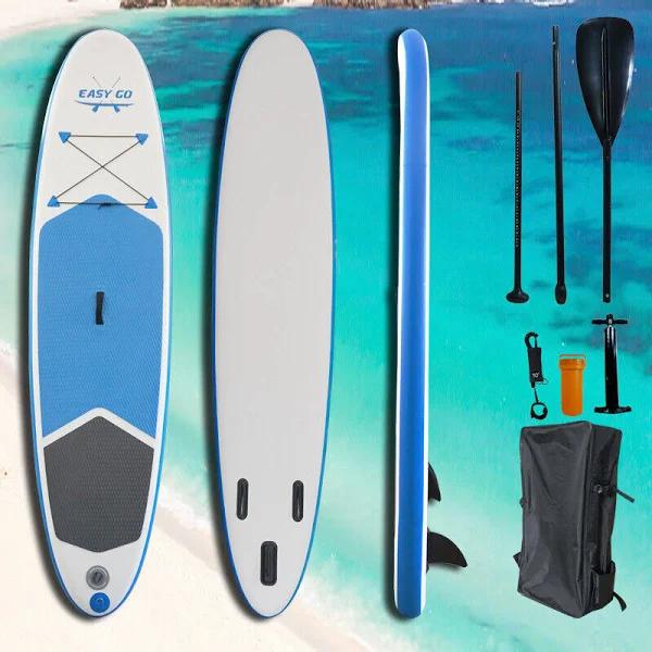 Easy Go Blue Inflatable Stand Up Paddle Board Sup Surfboard 120" Kayak