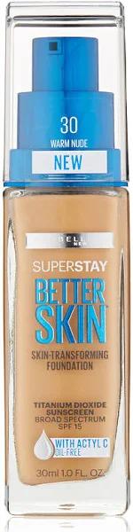 Maybelline New York Superstay Better Skin Foundation, Warm Nude