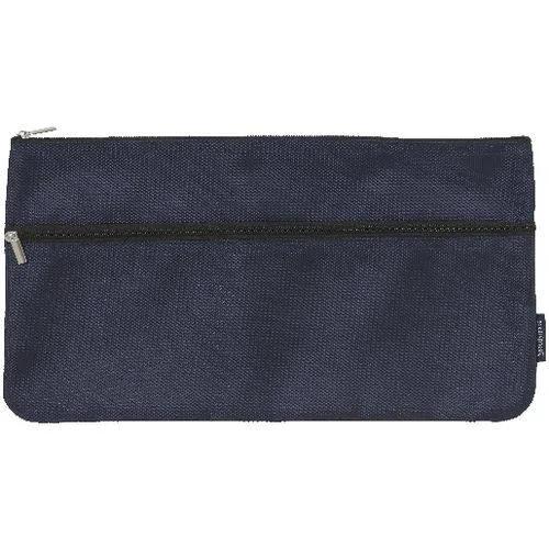 Studymate Recycled Twin Zip Pencil Case Navy