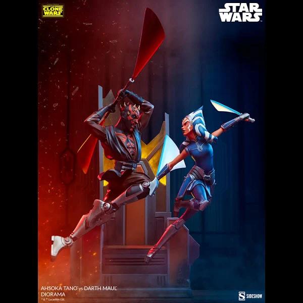 Star Wars - Ahsoka Tano VS Darth Maul Diorama