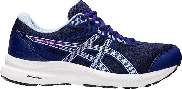 ASICS Women's Sneaker Dive Blue & Soft Sky GEL-Contend 8 Running Shoe 9.5