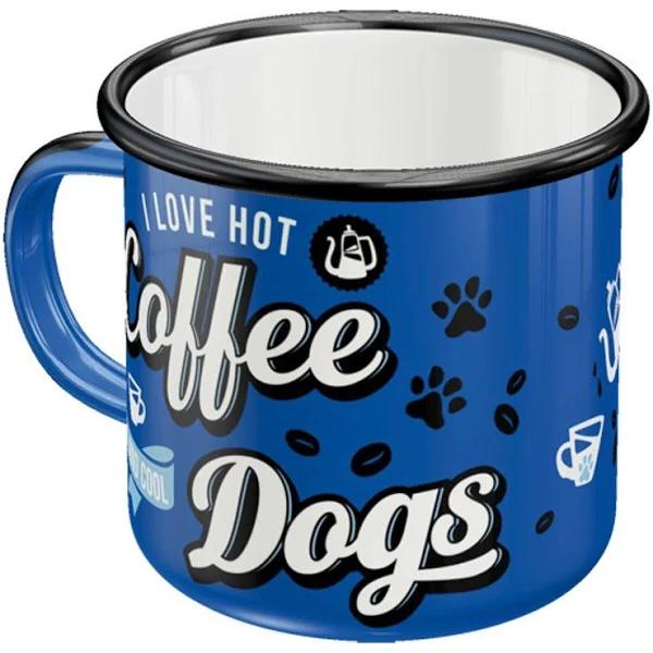 Nostalgic Art - Enamel Mug Hot Coffee & Cool Dogs