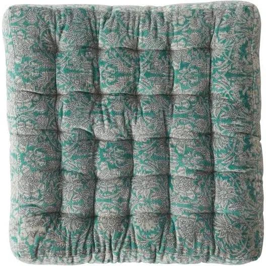 Samy Cotton Velvet Green Palm Seat Cushion | Green | Homewares | Early Settler Furniture