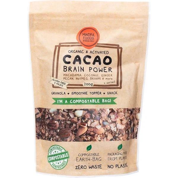 Mindful Foods - Cacao Brain Power Granola Organic & Activated 200g