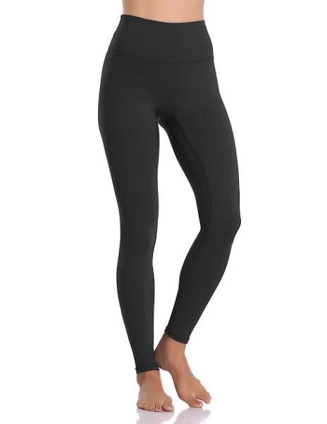 Colorfulkoala Women's Buttery Soft High Waisted Yoga Pants Full-length Leggings (XS, Black)