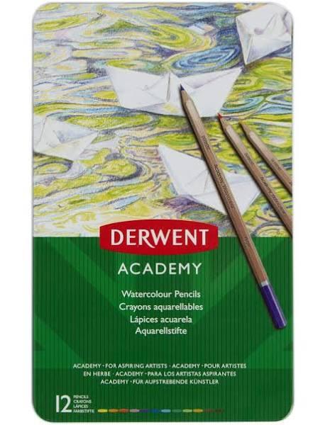 Derwent Academy Watercolour Pencils 12 Tin