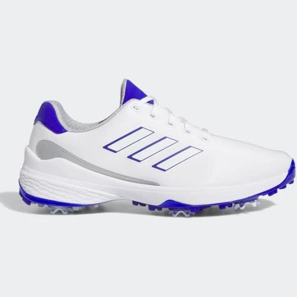 Adidas ZG23 Golf Shoes - White/Lucid Blue/Silver Metallic - Size: 11.5 M