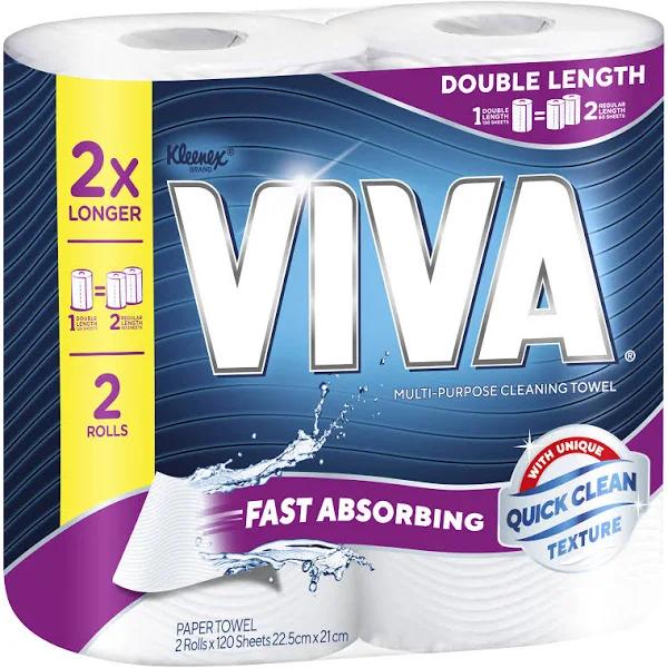 Viva Double Length Paper Towel 2 Pack