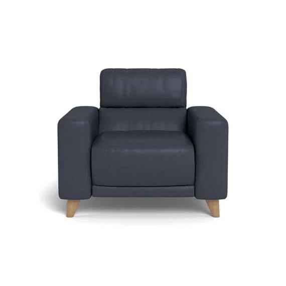 Sterling Leather Electric Recliner Armchair Ocean Blue by Freedom