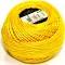 DMC Perle 5 Cotton #444 Dark Lemon Yellow 10g Ball 45m