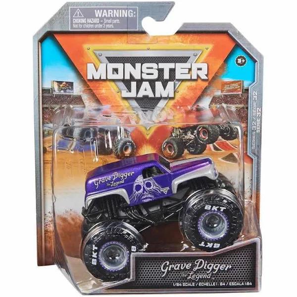 Monster Jam 1:64 Series 32 - Purple Grave Digger The Legend (Alternate Dimension)