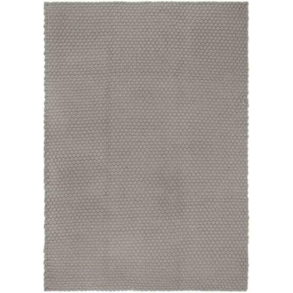 Rug Rectangular Grey 120x180 cm Cotton